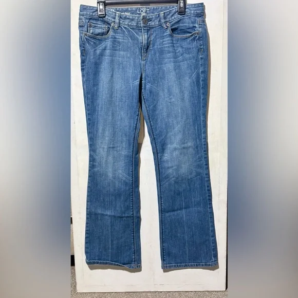 LOFT Women's Classic Blue Original Boot Leg Jeans Size-10P - Picture 6 of 6